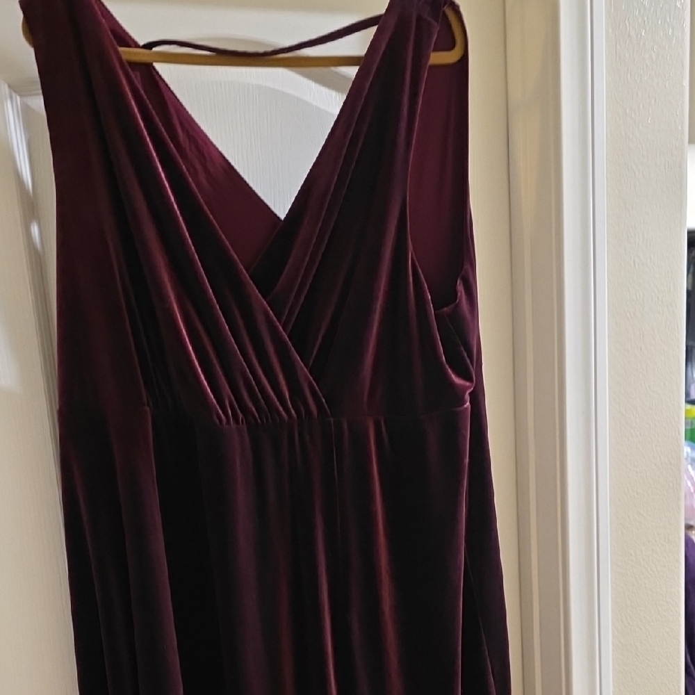 Torrid Deep Burgundy Backless Dress
